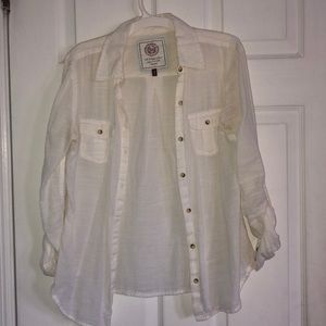 White button down